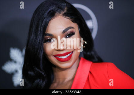 WESTWOOD, LOS ANGELES, Kalifornien, USA - 22. Oktober: Sängerin Ashanti Douglas kommt an der "Es ist ein wunderbares Leben - Urlaub Partei gehalten an STK Los Angeles bei W Los Angeles - West Beverly Hills am Oktober 22, 2019 in Westwood, Los Angeles, Kalifornien, Vereinigte Staaten. (Foto von Xavier Collin/Image Press Agency) Stockfoto