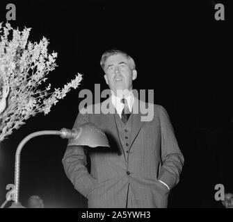 Henry Agard Wallace, 1888-1965. In 1945 fotografiert. Henry Agard Wallace war der 33. Vizepräsident der USA (1941 – 1945), der Sekretär für Landwirtschaft (1933 – 1940), und der Secretary Of Commerce (1945 – 1946). In der Präsidentschaftswahl von 1948 war Wallace die Präsidentschaftskandidaten der Progressive Party. Stockfoto