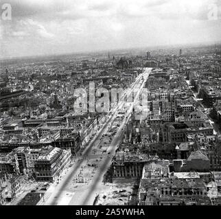 Ruinen von Berlin, Keim, alle am Ende des zweiten Weltkrieges. 1945 Stockfoto