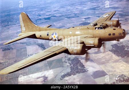 Weltkrieg zwei, E B-17 Flying Fortress Bomber aircaft Stockfoto