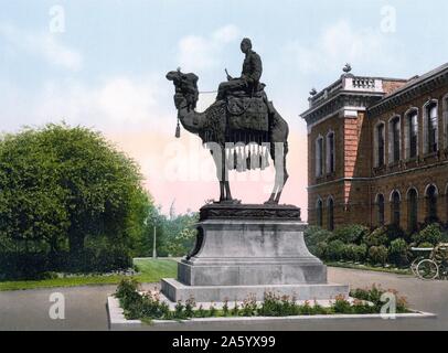 General Gordon Memorial, Brompton, Neuengland 1895. Major-General Charles George Gordon, CB (28. Januar 1833 – 26. Januar 1885), auch bekannt als chinesischer Gordon, Gordon Pascha und Gordon von Khartum, war ein britischer Offizier und Administrator. Stockfoto