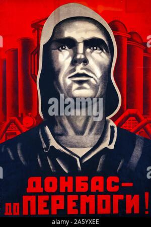 Propagandaplakat der Sowjetunion. Datiert 1930 Stockfoto