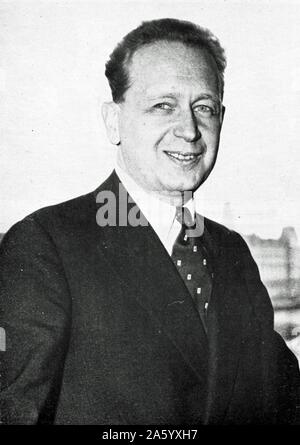 Foto von Dag Hammarskjöld (1905 – 1961), schwedischer Diplomat, Ökonom und Autor. Den zweiten Generalsekretär der Vereinten Nationen. Datiert 1961 Stockfoto