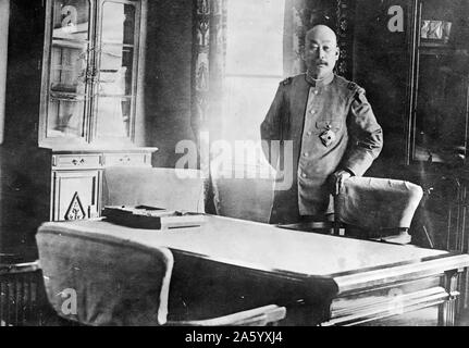 Fotografisches Porträt des japanischen Offizier Graf Terauchi Masatake (1852-1919), Politiker und Prokonsul. Er war ein Gensui in der kaiserlich japanischen Armee und der 18. Premierminister von Japan. Vom Jahre 1918 Stockfoto