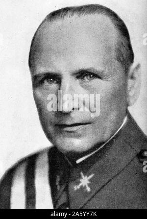 Luis Miguel Multifunktionsbau Ponte y Manso de Zúñiga, (1882-1952), spanischer Militär Führer während der Aufstände, die in den spanischen Bürgerkrieg entwickelt. Stockfoto