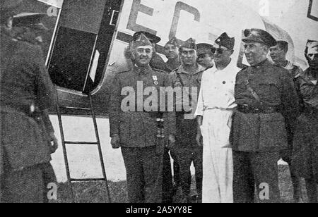 General Franco während der Armee Aufstand der Beginn des spanischen Bürgerkriegs Stockfoto