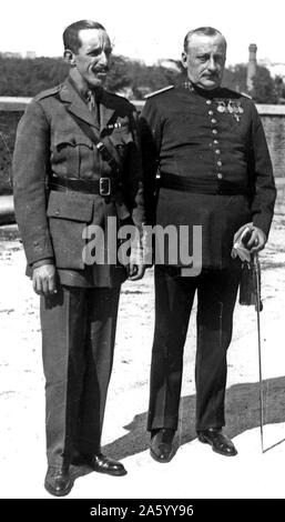 Alfonso XIII, König von Spanien und general Primo de Rivera 1923 Stockfoto