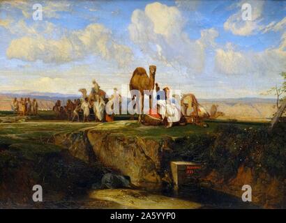 Gemälde mit dem Titel "Joseph von seinen Brüdern verkauft" von Alexandre-Gabriel Decamps (1803-1860), französischer Maler. Vom 19. Jahrhundert Stockfoto