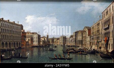 Gemälde mit dem Titel "The Grand Canal mit der Carita" von italienischen Maler Giovanni Antonio Canal (1697-1768). Vom 18. Jahrhundert Stockfoto