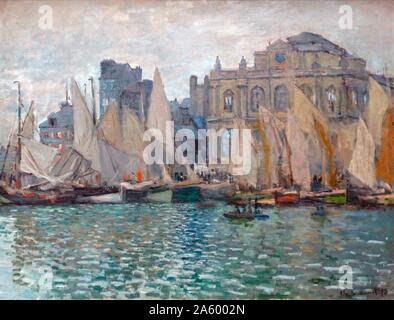 Gemälde mit dem Titel "Das Museum in Le Havre' von Claude Monet (1840-1926) Gründer der Französischen impressionistischen Malerei. Vom 1873 Stockfoto