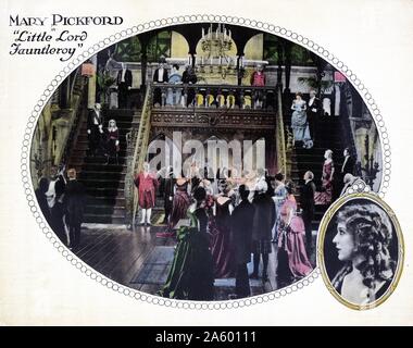 Mary Pickford in "Little Lord Fauntleroy" Drama Film basierend auf dem 1886 Roman des gleichen Namens von Frances Hodgson Burnett Stockfoto