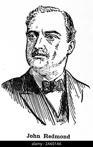 John Edward Redmond (1856 – 1918); Irische nationalistische Politiker; Führer der Irish Parliamentary Party von 1900 bis 191 Stockfoto
