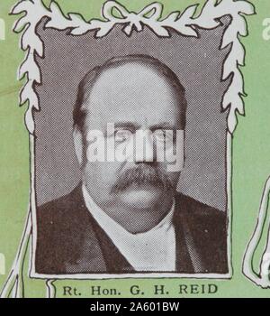 Sir George Houstoun Reid, GCB, GCMG, KC (25. Februar 1845 – 12. September 1918) war ein australischer Politiker und Premier von New South Wales und die vierte Premierminister von Australien Stockfoto