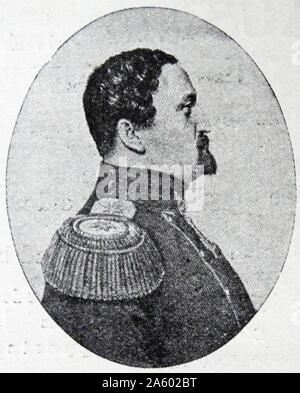 Porträt von Frederick VII von Dänemark (1808-1863) den letzten dänischen Monarchen des Ortsverbandes ältere Royal Haus Oldenburg. Vom 19. Jahrhundert Stockfoto