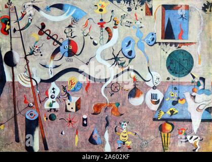 Karneval der Harlekin 1924/25 von Joan Miró 1893 – 1983. Spanischer Maler, Bildhauer und Keramiker Stockfoto