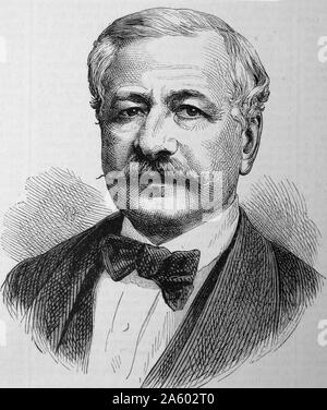 Ferdinand De LESSEPS - 1805-1894 französische Kanal Promoter und Diplomat. Stockfoto