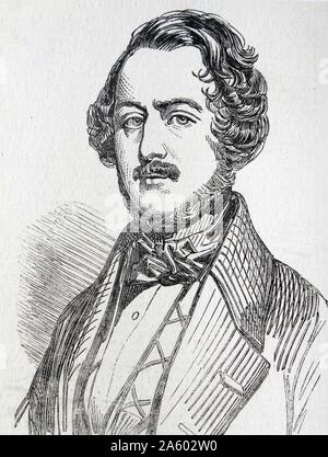 Gaetano Donizetti 1797-1848. Italienischer Komponist Stockfoto