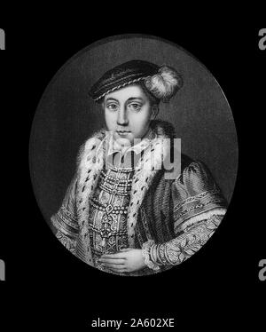 EDWARD VI - 1537-53 als Sohn von Henry VIII und Jane Seymour. Bestieg den Thron auf dem Tod seines Vaters im Jahre 1547 Stockfoto