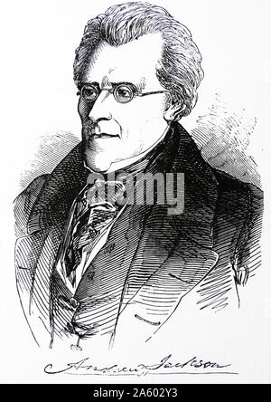 Andrew JACKSON - 1767-1845 US-amerikanischer General und Staatsmann. 7. Präsident der Vereinigten Staaten 1828-1837 Stockfoto