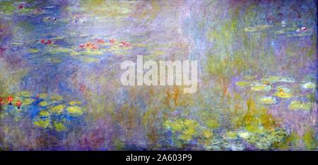 Gemälde mit dem Titel "Seerosen" von Claude Monet (1840-1926) Französisch Impressionist Maler. Vom 19. Jahrhundert Stockfoto