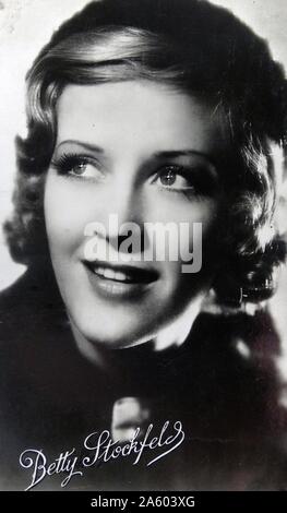 Betty Stockfeld (1905-1966), eine australische Schauspielerin. Vom 20. Jahrhundert Stockfoto
