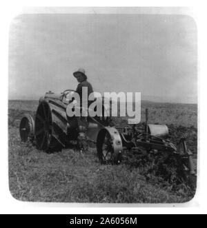 Traktor für die Landwirtschaft, USA um 1910 Stockfoto