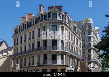 Frankreich, Rhône, Lyon, Jakobiner, Rue du Président Carnot, Fassaden und Geschäfte, Arbeit, Renovierung Stockfoto