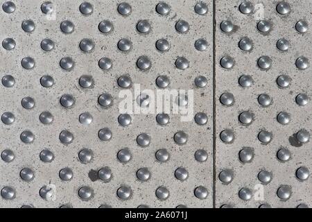 Frankreich, Rhône, Lyon, Jakobiner, Rue du Président Carnot, Sol, détail de Dalles podotactiles Gießen mal voyants Stockfoto