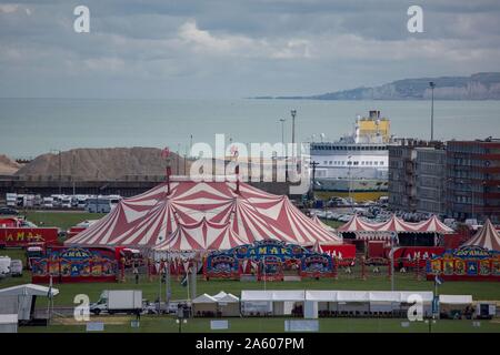 Frankreich, Pays de Caux, Dieppe, Rasen an der Küste, Cirque Amar (Zirkus), Stockfoto