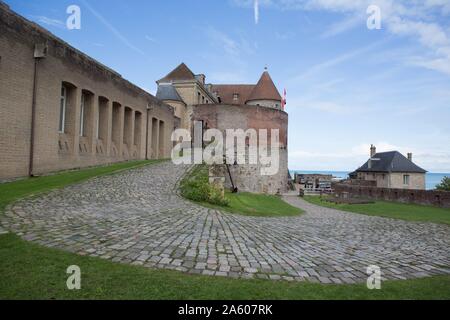 Frankreich, Pays de Caux, Dieppe, Eingang der Burg Stockfoto