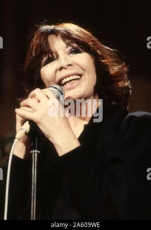 Juliette Gréco auf der Bühne im Olympia in Paris, am 12. Oktober 1993. Stockfoto