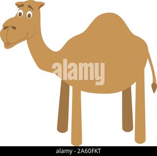 Cute cartoon Kamel Vector Illustration Stock Vektor