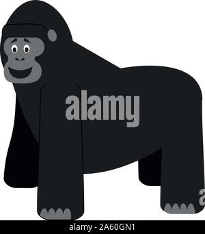 Cute cartoon Gorilla Vector Illustration Stock Vektor