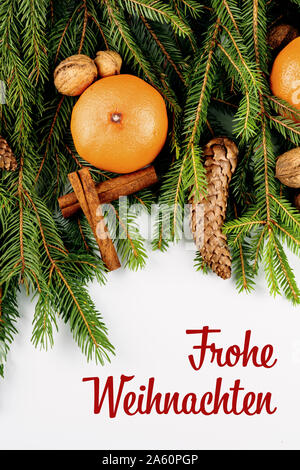 Frohe Weihnachten, Weihnachten Postkarte Stockfoto