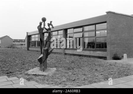 Bild einer Schule, Niederlande 1971. Bild einer Schule, Niederlande 1971. Stockfoto