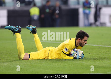 Torino, Italien. 22. Oktober 2019. Uefa Champions League Gruppe D. Fc Juventus vs FC Lokomotiv Moskva. Guilherme von FC Lokomotiv Moskva. Stockfoto