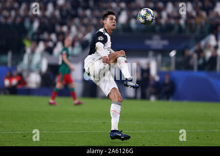 Torino, Italien. 22. Oktober 2019. Uefa Champions League Gruppe D. Fc Juventus vs FC Lokomotiv Moskva. Cristiano Ronaldo von Juventus Turin. Stockfoto