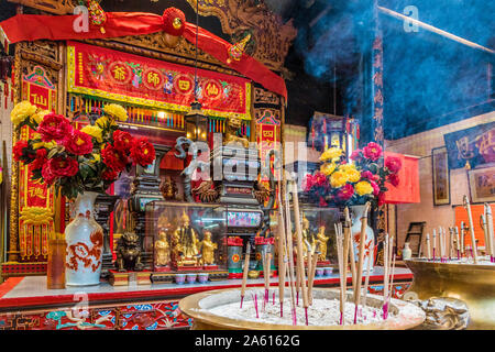 Sünde Sze Si Ya Tempel in Kuala Lumpur, Malaysia, Südostasien, Asien Stockfoto