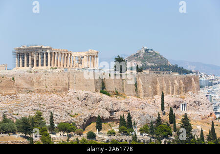 Parthenon, Akropolis, UNESCO-Weltkulturerbe, Athen, Griechenland, Europa Stockfoto