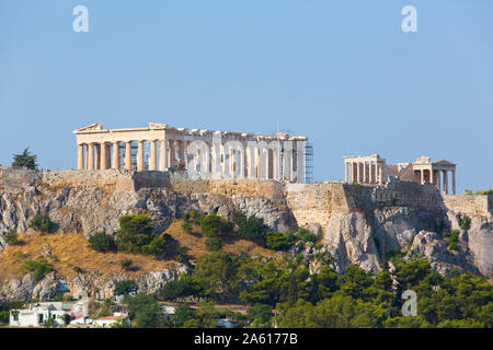 Parthenon, Akropolis, UNESCO-Weltkulturerbe, Athen, Griechenland, Europa Stockfoto