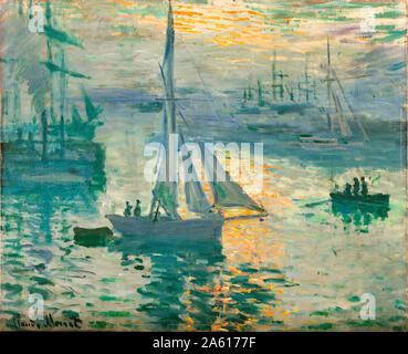 Claude Monet, Französisch Sunrise, (Marine), Malerei, 1872-1873 Stockfoto