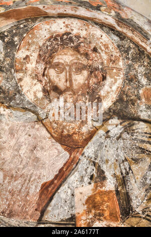 Original Fresken aus dem 17. Jahrhundert, Kirche der Heiligen Apostel aus dem 10 Jahrhundert, Antike Agora, Athen, Griechenland, Europa Stockfoto