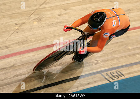 16. Oktober 2019 Apeldoorn, Niederlande Trackcycling Europameisterschaft 2019 BRASPENNINCX Polish der Niederlande Stockfoto