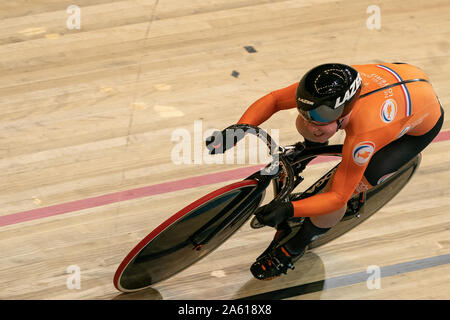 16. Oktober 2019 Apeldoorn, Niederlande Trackcycling Europameisterschaft 2019 LAMBERINK Kyra der Niederlande Stockfoto