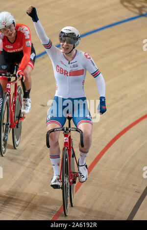 16. Oktober 2019 Apeldoorn, Niederlande Trackcycling Europameisterschaft 2019 NELSON Emily von Großbritannien Stockfoto