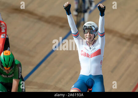 16. Oktober 2019 Apeldoorn, Niederlande Trackcycling Europameisterschaft 2019 NELSON Emily von Großbritannien Stockfoto