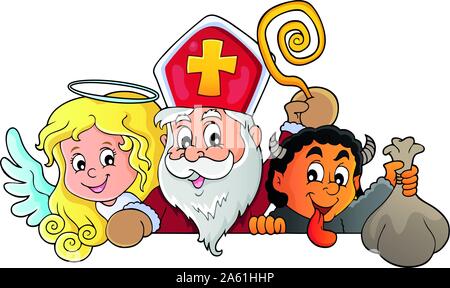 Sankt Nikolaus Tag Thema Bild 1-eps 10 Vector Illustration. Stock Vektor