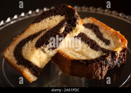 Marmor Pound Cake Stockfoto