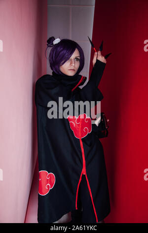 Porträt von einem schönen Mädchen Cosplayer anime Japan Stockfoto