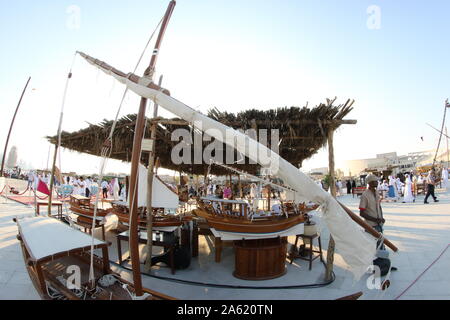 Katar traditionellen Dhow Festival Stockfoto